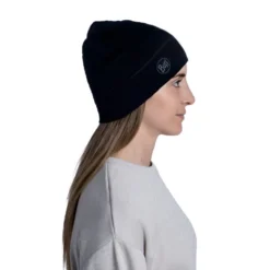 Buff Merino Lightweight Beanie - Solid Black -Apparel Series Shop BEABUFMERLIGSBLONE 6