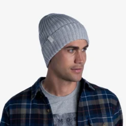 Buff Norval Knitted Beanie - Light Grey -Apparel Series Shop BEABUFNORKNILIGONE 4