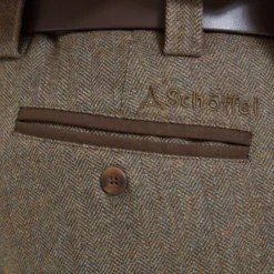 Schoffel Ptarmigan Tweed Plus 2s - Loden Green Herringbone Tweed -Apparel Series Shop BRESCHPTAPL2LGH 3
