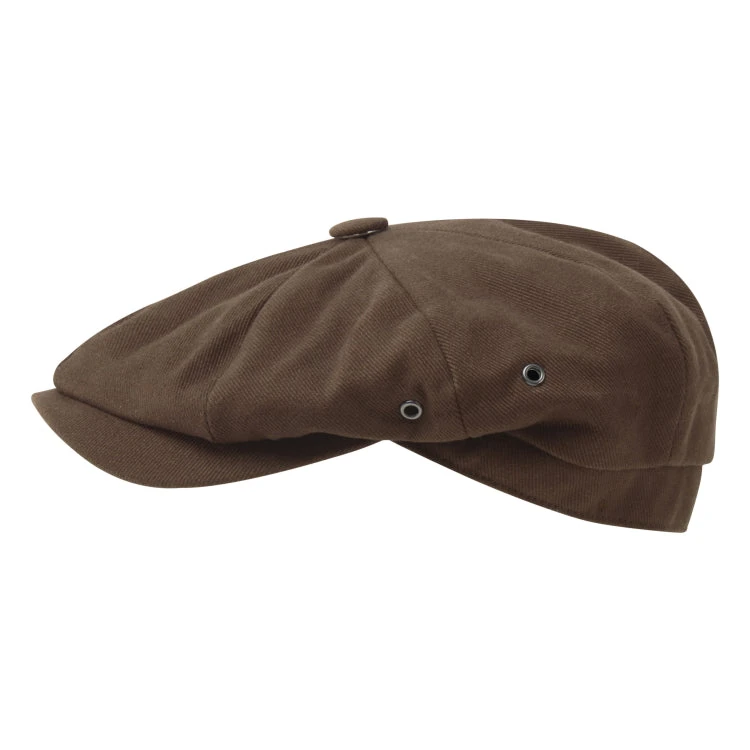 Schoffel Beeley Bakerboy Cap - Dark Brown 2 Schoffel Beeley Bakerboy Cap - Dark Brown - Image 2