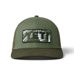Yeti Bass Badge Mid Pro Trucker Cap - Olive