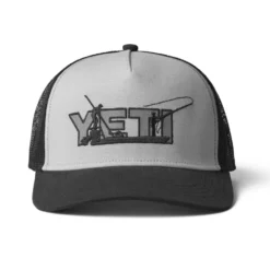 Yeti Skiff Trucker Cap - Grey/Black -Apparel Series Shop CAPYETSKITRUGRBONE 2