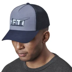Yeti Skiff Trucker Cap - Offshore Dark Blue -Apparel Series Shop CAPYETSKITRUODBONE 2