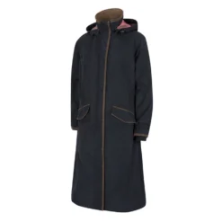 Hoggs Of Fife Ladies Struther Long Length Riding Coat - Navy