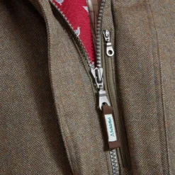 Schoffel Ptarmigan Tweed Classic Coat - Loden Green Herringbone Tweed -Apparel Series Shop COASCHPTATWCLGH 5