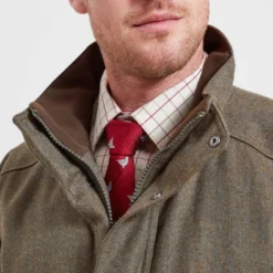 Schoffel Ptarmigan Tweed Classic Coat - Loden Green Herringbone Tweed -Apparel Series Shop COASCHPTATWCLGH 8