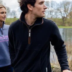 Schoffel Berkeley 1/4 Zip Fleece Jacket - Petrol Blue -Apparel Series Shop FLESCHBERZIPPEB 2