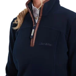 Schoffel Ladies Tilton 1/4 Zip Fleece - Navy -Apparel Series Shop FLESCHLADTILNAV 3