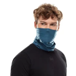 Buff Coolnet UV Insect Shield Neck Gaiter - Solid Eclipse Blue -Apparel Series Shop GAIBUFCOOUVIECBONE 4