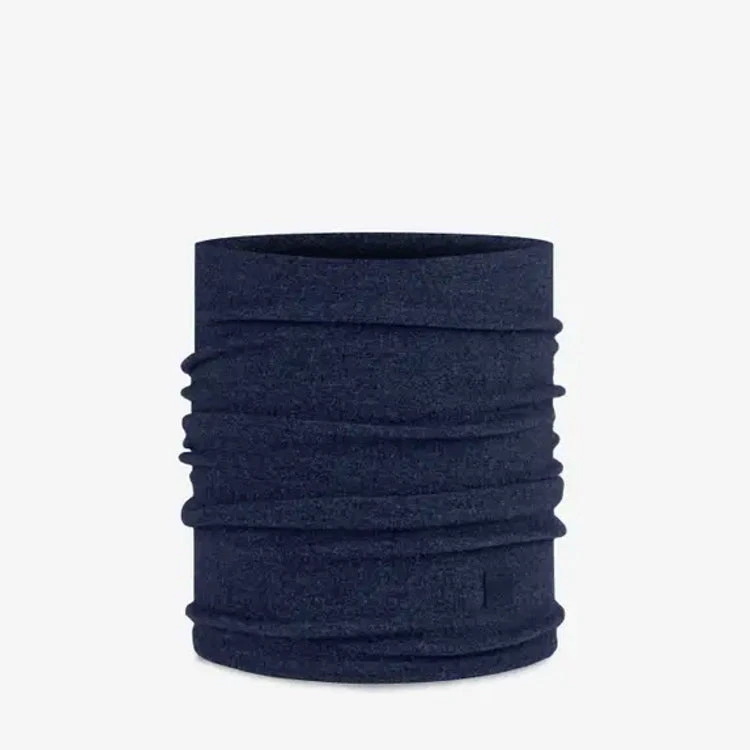 Buff Merino Fleece Neck Gaiter - Solid Navy 2 Buff Merino Fleece Neck Gaiter - Solid Navy - Image 2