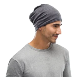 Buff Merino Lightweight Neck Gaiter - Solid Grey -Apparel Series Shop GAIBUFMERLIGSGRONE3