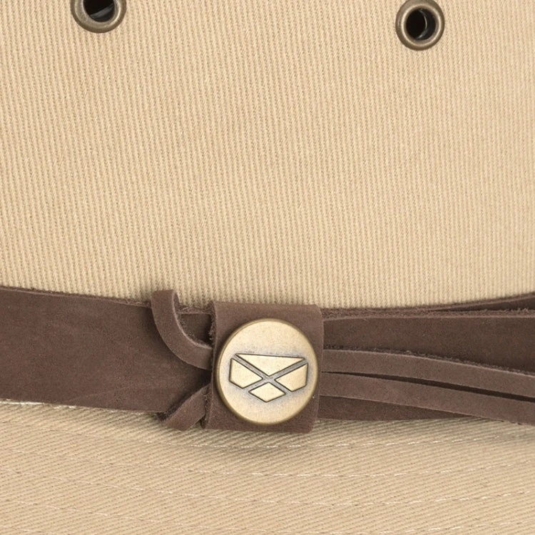Hoggs Of Fife Panmure Canvas Foldable Hat - Desert Sand 2 Hoggs Of Fife Panmure Canvas Foldable Hat - Desert Sand - Image 2