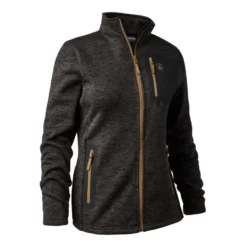 Deerhunter Ladies Sarek Knitted Jacket - Dark Grey Melange