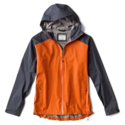 Orvis Ultralight Storm 2.5L Jacket - Bourbon/Navy -Apparel Series Shop JACORVULTSTOBNV