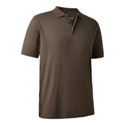 Deerhunter Christian Polo Shirt - Brown Leaf