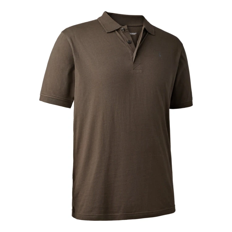 Deerhunter Christian Polo Shirt - Brown Leaf 1 Deerhunter Christian Polo Shirt - Brown Leaf