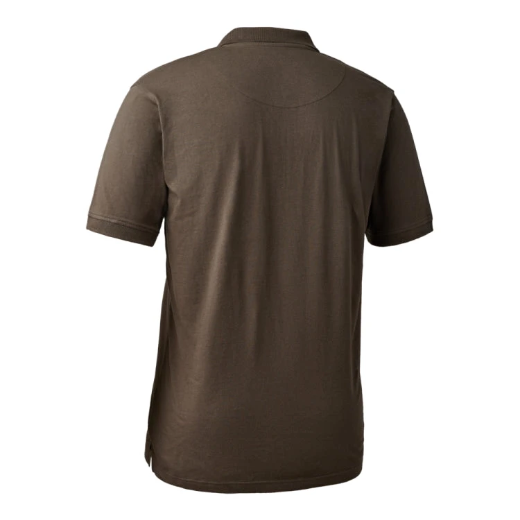 Deerhunter Christian Polo Shirt - Brown Leaf 2 Deerhunter Christian Polo Shirt - Brown Leaf - Image 2