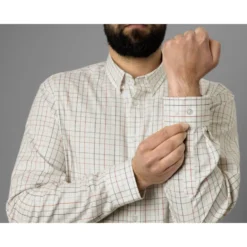 Harkila Allerston Long Sleeve Shirt - Bloodstone Red/White -Apparel Series Shop SHIHAKALLLOSBRW 3