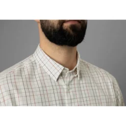 Harkila Allerston Long Sleeve Shirt - Bloodstone Red/White -Apparel Series Shop SHIHAKALLLOSBRW 5