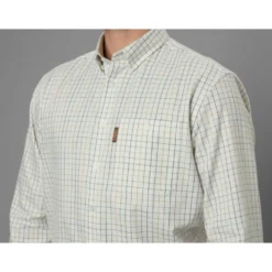 Harkila Allerston Long Sleeve Shirt - Emerald Green/White -Apparel Series Shop SHIHAKALLLOSEGW 4