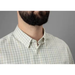 Harkila Allerston Long Sleeve Shirt - Emerald Green/White -Apparel Series Shop SHIHAKALLLOSEGW 5