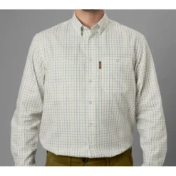 Harkila Allerston Long Sleeve Shirt - Emerald Green/White -Apparel Series Shop SHIHAKALLLOSEGW 6