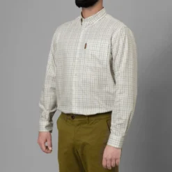 Harkila Allerston Long Sleeve Shirt - Strong Blue/White -Apparel Series Shop SHIHAKALLLOSSBW