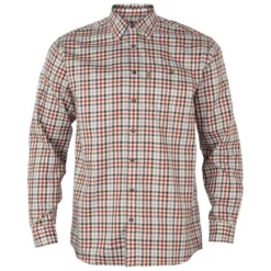 Harkila Milford Shirt - Bloodstone Red/White