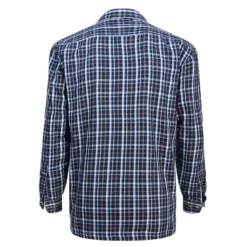 Hoggs Of Fife Bark Micro Fleece Lined Shirt - Navy/Brown Check -Apparel Series Shop SHIHOGBARMFLNAB 1