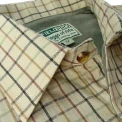 Hoggs Of Fife Birch Micro Fleece Lined Shirt - Olive/Tan Check -Apparel Series Shop SHIHOGBIRMFLOTC 4