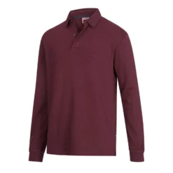 Hoggs Of Fife Heriot Long Sleeve Rugby Shirt - Merlot