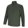 Hoggs Of Fife Islander 1/4 Zip Micro-Fleece Shirt - Dark Green