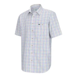 Hoggs Of Fife Kessock Short Sleeve Check Shirt - Green/Red