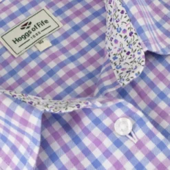 Hoggs Of Fife Ladies Becky II Shirt - Blue/Pink -Apparel Series Shop SHIHOGLADBIIBPI 3