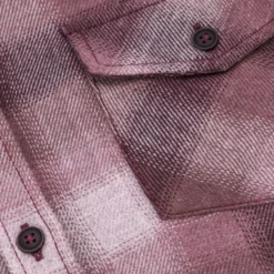 Hoggs Of Fife Ladies Isla Flannel Check Shirt - Burgundy -Apparel Series Shop SHIHOGLADIFCBUR