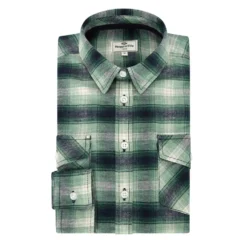 Hoggs Of Fife Ladies Isla Flannel Check Shirt - Green -Apparel Series Shop SHIHOGLADIFCGRE 2