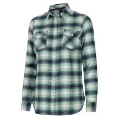 Hoggs Of Fife Ladies Isla Flannel Check Shirt - Green