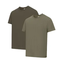 Hoggs Of Fife Sandwood 2 Pack T-Shirts - Forest/Lovat