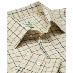 Hoggs Of Fife Ambassador Premier Tattersall Shirt - Ivory/Navy Check -Apparel Series Shop SHIHOGTATAMPINC 2