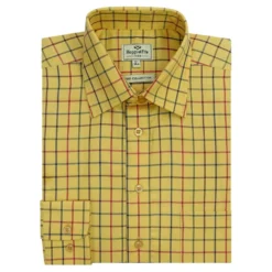 Hoggs Of Fife Governor Premier Tattersall Shirt - Gold Check -Apparel Series Shop SHIHOGTATGOPGOC 2