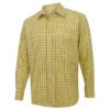 Hoggs Of Fife Governor Premier Tattersall Shirt - Gold Check