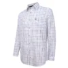 Hoggs Of Fife Viscount Premier Tattersall Shirt - White/Blue Check