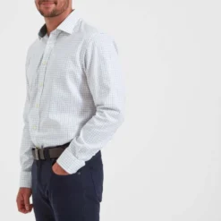 Schoffel Buckden Shirt - Green/Navy/Brown Check -Apparel Series Shop SHISCHBUCSHIGNB 3