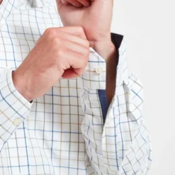 Schoffel Mens Wells Tailored Shirt - Green/Navy/Brown Check -Apparel Series Shop SHISCHWELTAIGNB 2