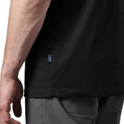 Yeti Logo Badge Premium Short Sleeve T-Shirt - Black/Grey -Apparel Series Shop SHIYETLOGBADBLG