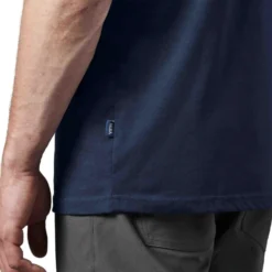 Yeti Logo Badge Premium Short Sleeve T-Shirt - Navy/White -Apparel Series Shop SHIYETLOGBADNAW