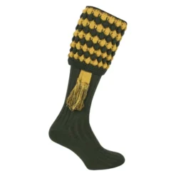 Jack Pyke Pebble Shooting Socks - Green/Gold