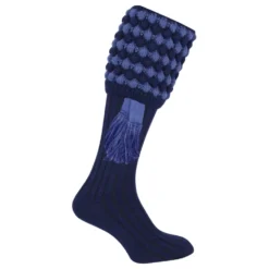 Jack Pyke Pebble Shooting Socks - Navy/Light Blue