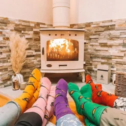 Shuttlesocks Pheasant Crew Socks - Red -Apparel Series Shop SOCSHUCREPHERED