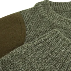 Hoggs Of Fife Melrose Hunting Pullover - Marled Green -Apparel Series Shop SWEHOGMELHUNMAG